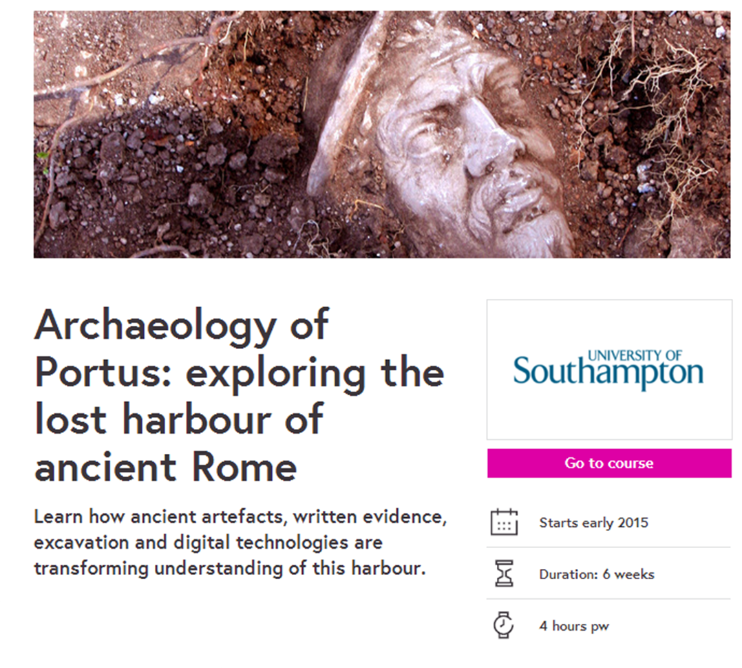 Archaeology of Portus course - coming soon 2015