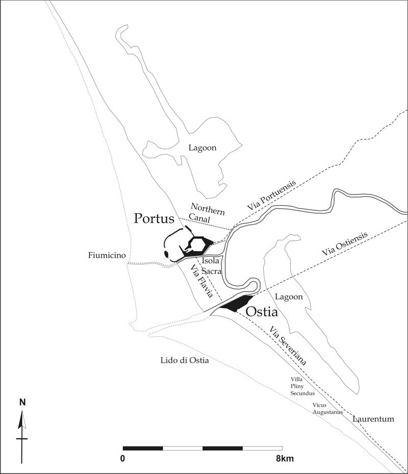 Location of Portus in antiquity